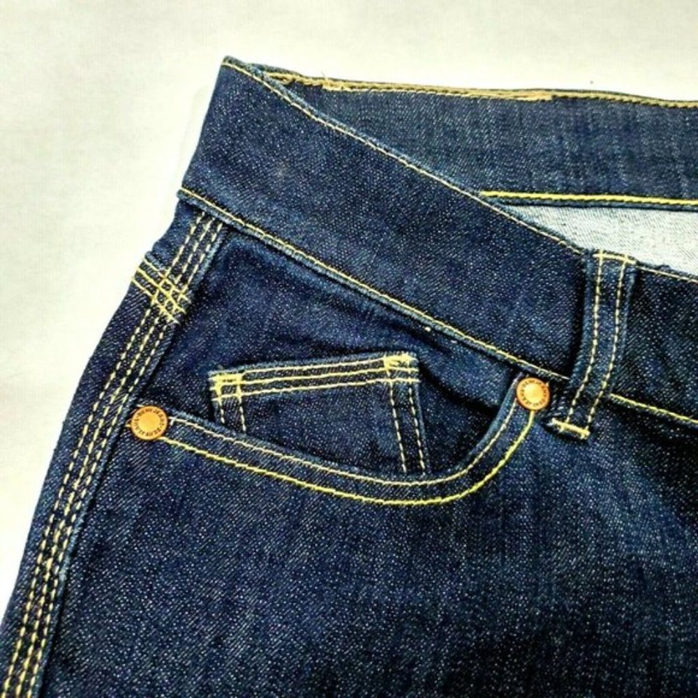 DKNY Jeans women's flare long blue jean pants - Picture 3 of 8